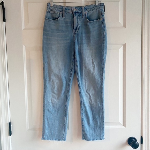 Madewell Womens  Curvy Perfect Vintage Hoye Wash Straight Jean 25P - Picture 3 of 8